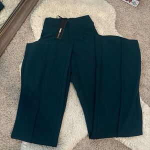 Fashion Nova Dark Teal Wide Leg Pants